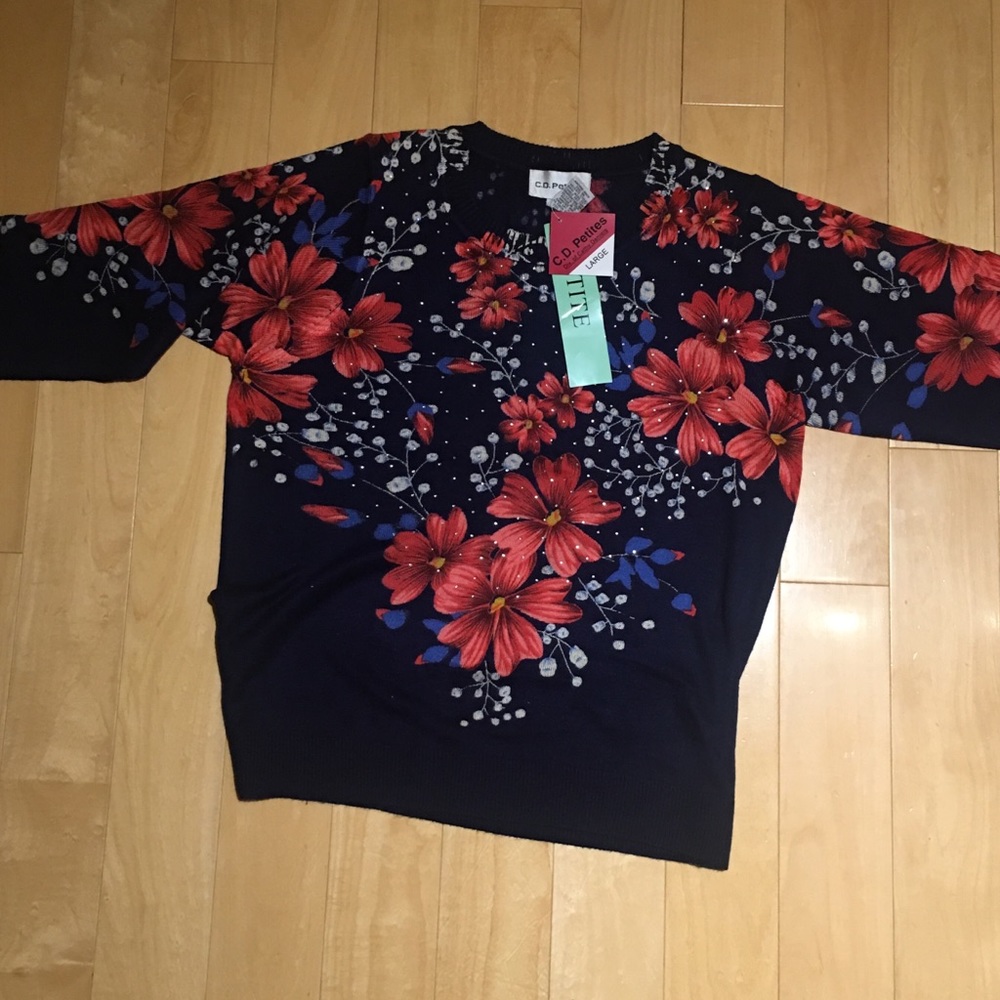 Navy blue women’s sweater